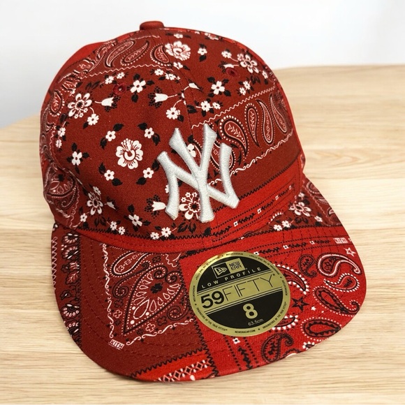 New Era Other - Kith x New Era Yankees Deconstructed Bandana Low Profile 59FIFTY ‘Pyre’ Hat NWT